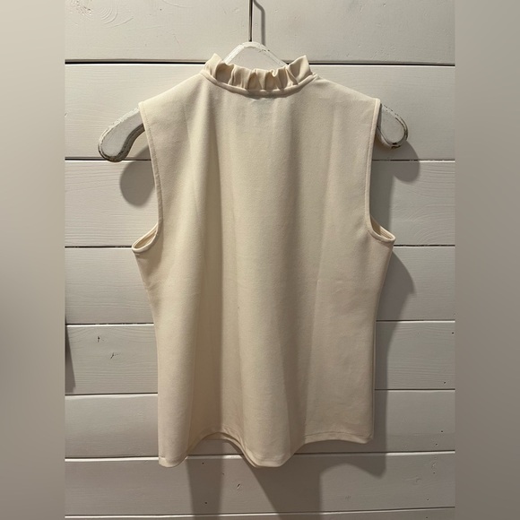 ANN TAYLOR Sleeveless Ruffle Top – Size S - Picture 7 of 8